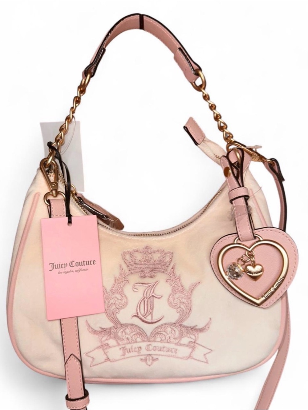 Juicy Couture “Need More Juicy Coho” Shoulder Bag, white/pink - Picture 2 of 5